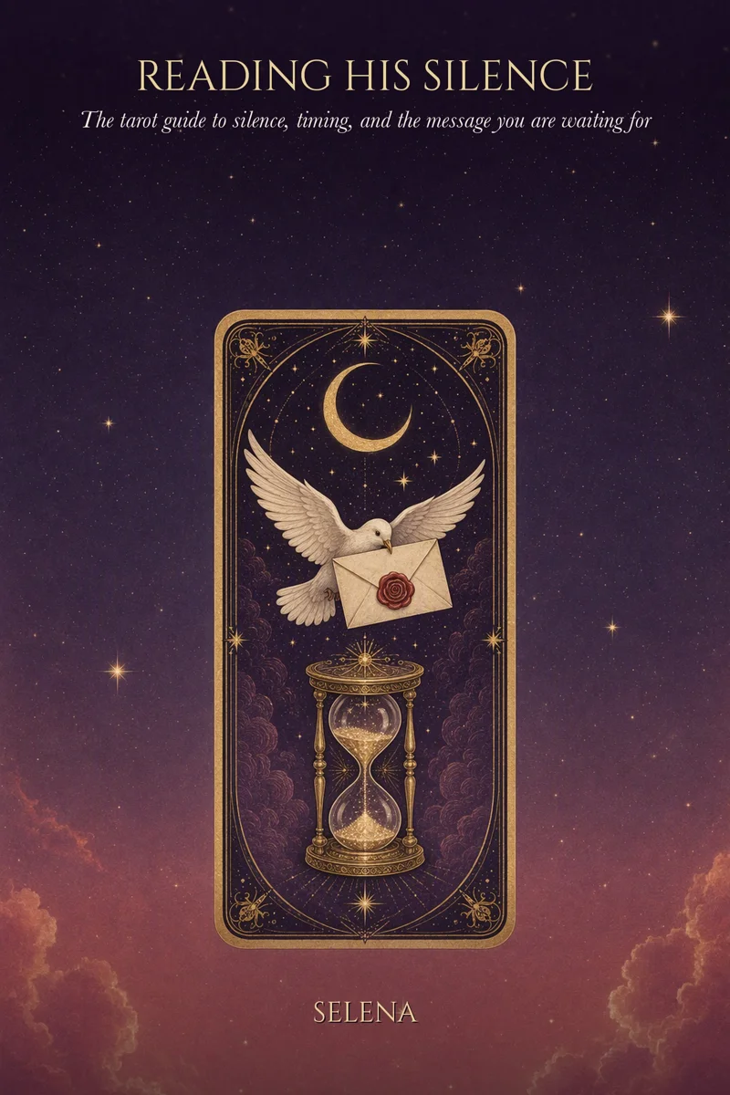 Reading His Silence, a tarot guide by Selena