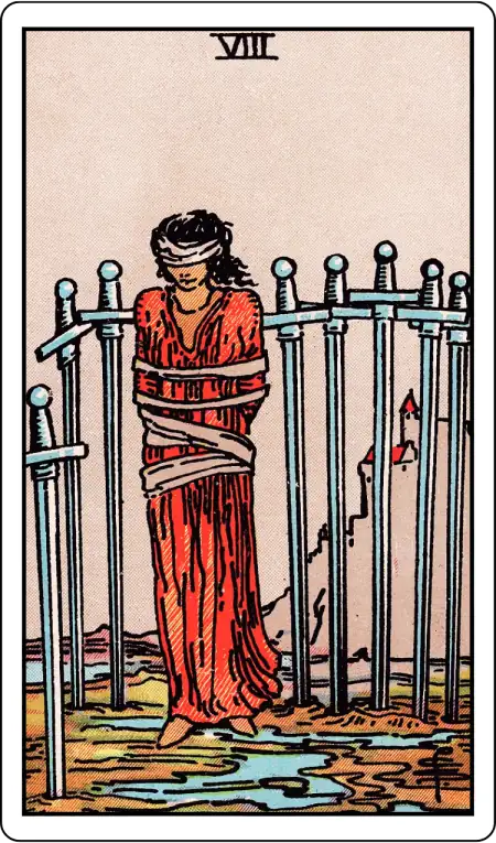 Eight of Swords tarot card