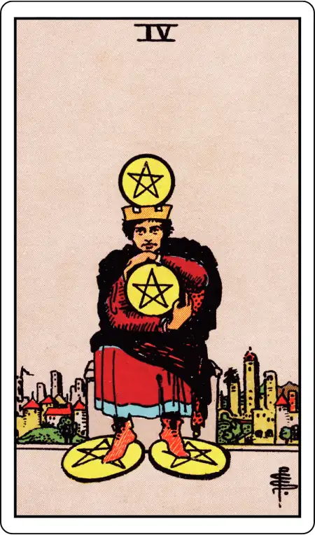 Four of Pentacles tarot card