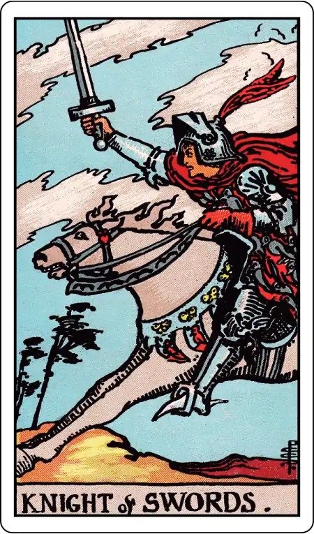 Knight of Swords tarot card