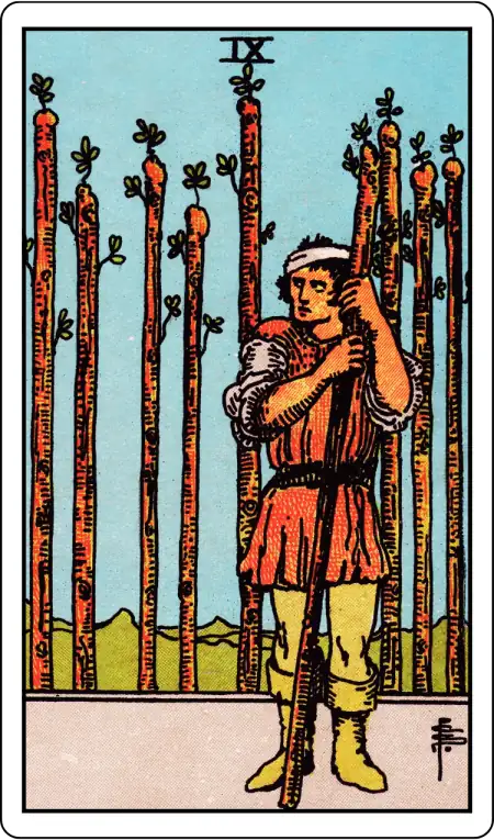 Nine of Wands tarot card
