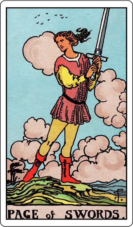Page of Swords tarot card