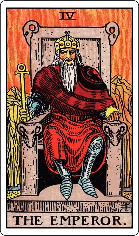 The Emperor tarot card