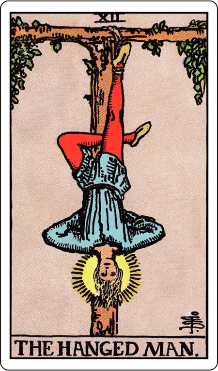 The Hanged Man tarot card