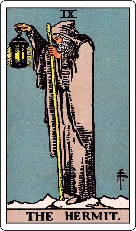 The Hermit tarot card