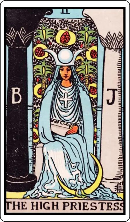The High Priestess tarot card
