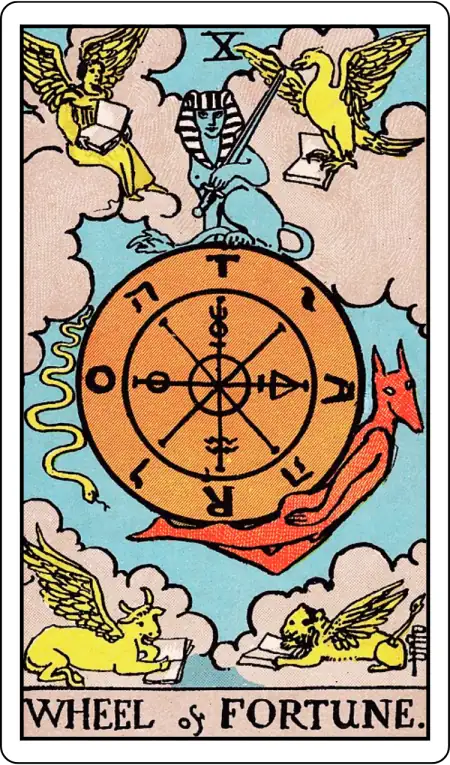 Wheel of Fortune tarot card